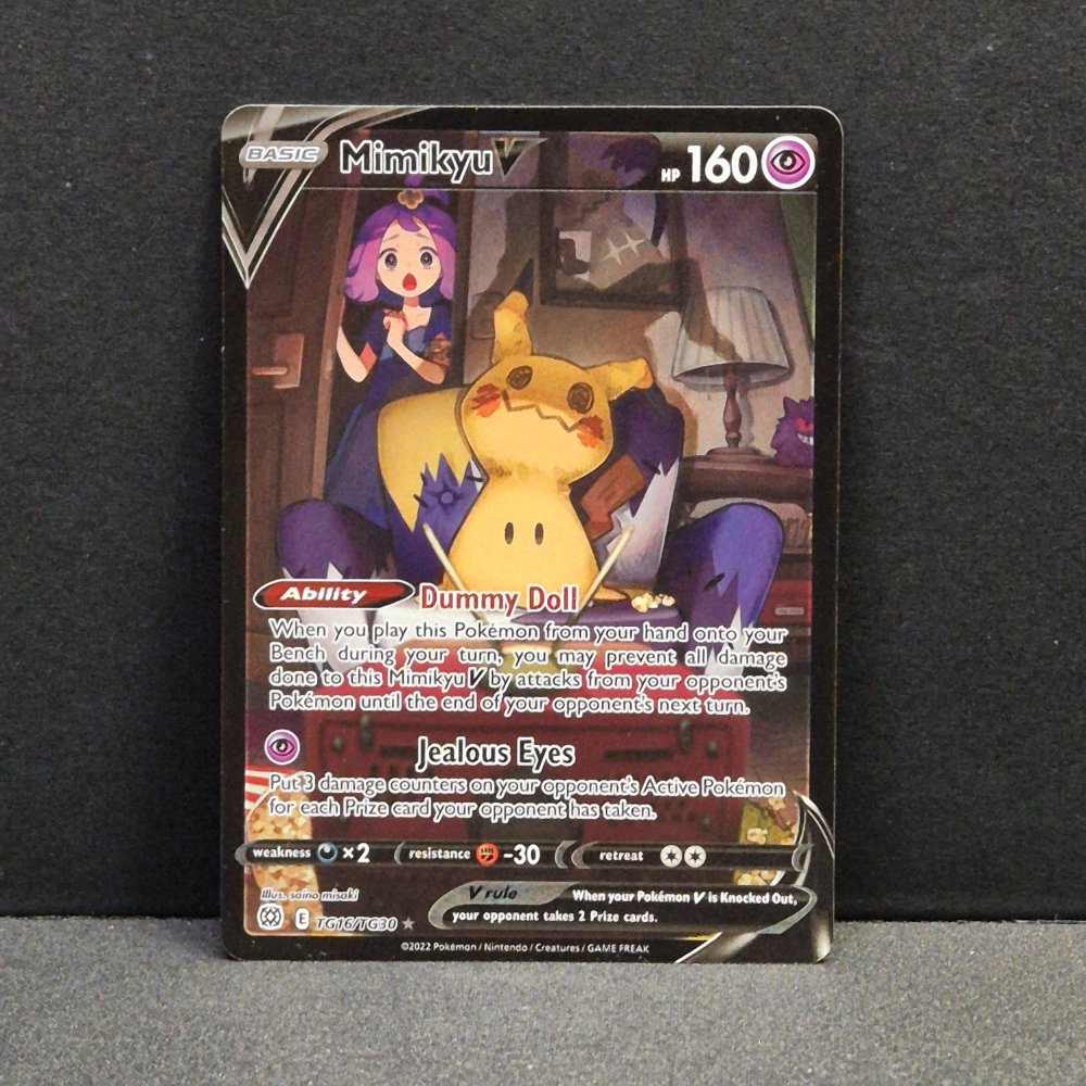 pokemon card tg16 tg30 Brilliant Stars Trainer Gallery TG16/TG30 Mimikyu V UR ENG Pokémon TCG Deck:Elven Council /pokemon/pokemon-trading-cards cementing its place as 2023 MTG LORD OF