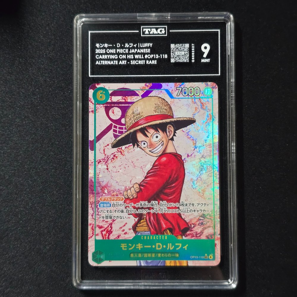 rare luffy card OP02-062 SR JAP Monkey D. Luffy Super Rare Character Card main image 1