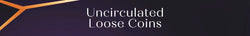 Uncirculated 5c 10c 20c 50c $1 $2 loose coins category banner