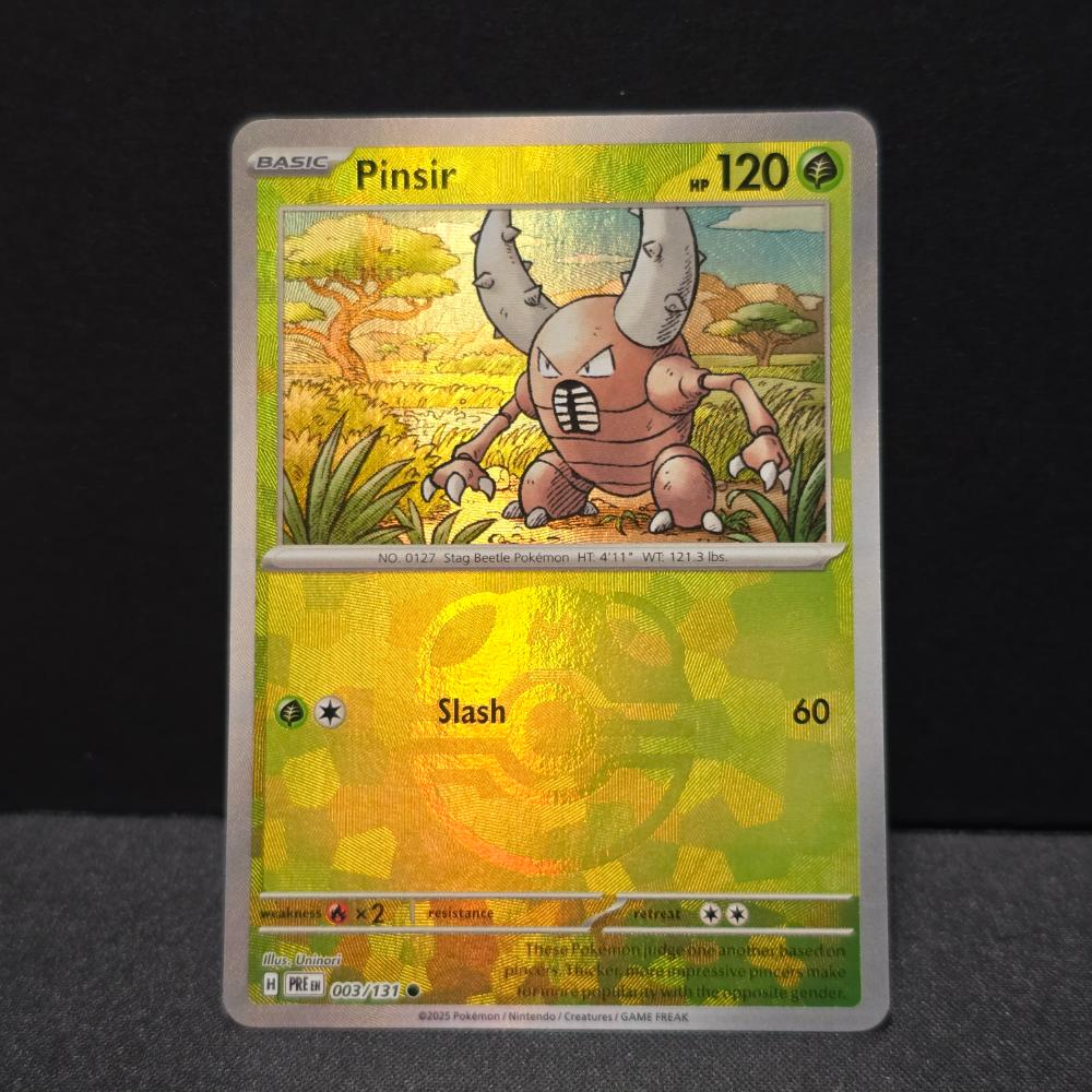 Prismatic Evolutions - 003/131 - Pinsir - Master Ball - English Pokémon TCG