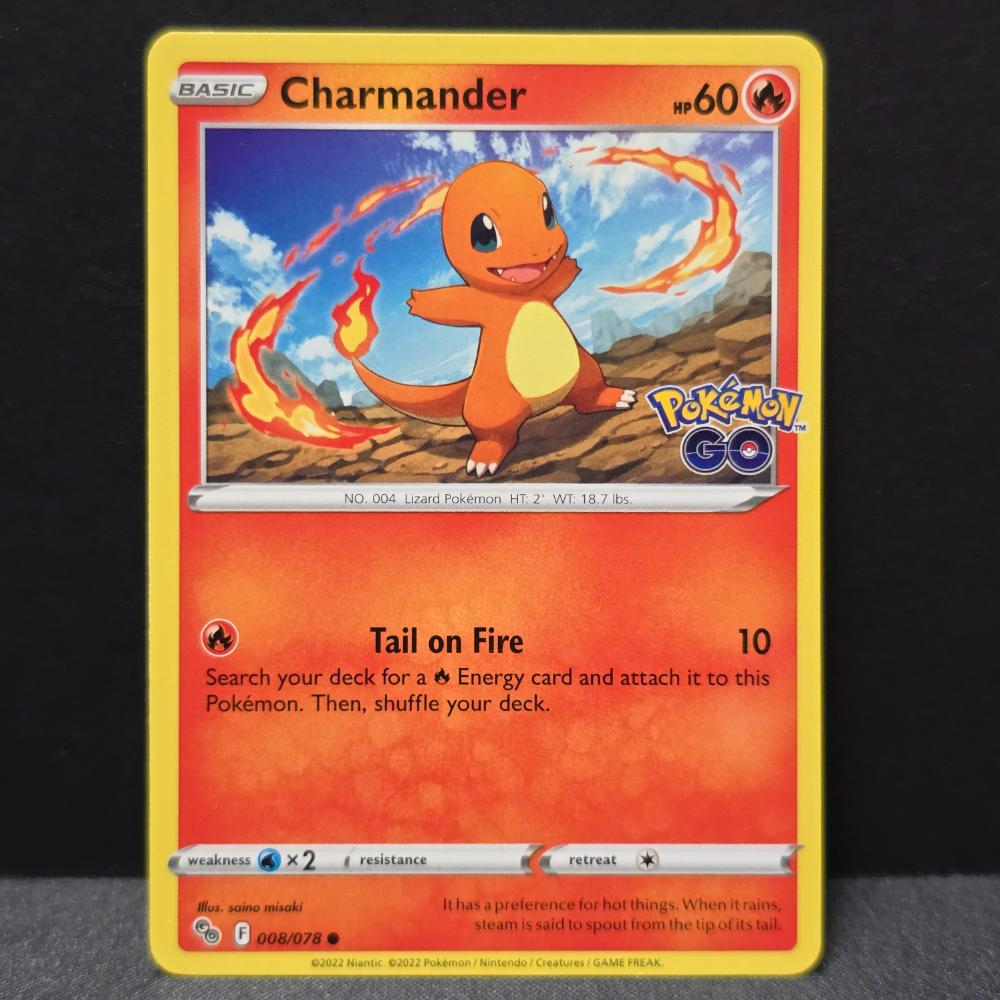 Pokemon Go - 008/078 - Charmander - [Stamped] Common [MP] – English Pokémon TCG
