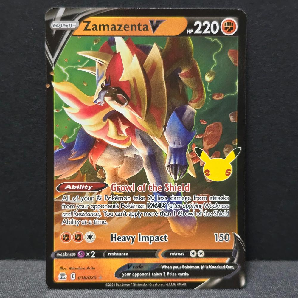 Celebrations - 018/025 - Zamazenta V - [Stamped] Ultra Rare – English Pokémon TCG
