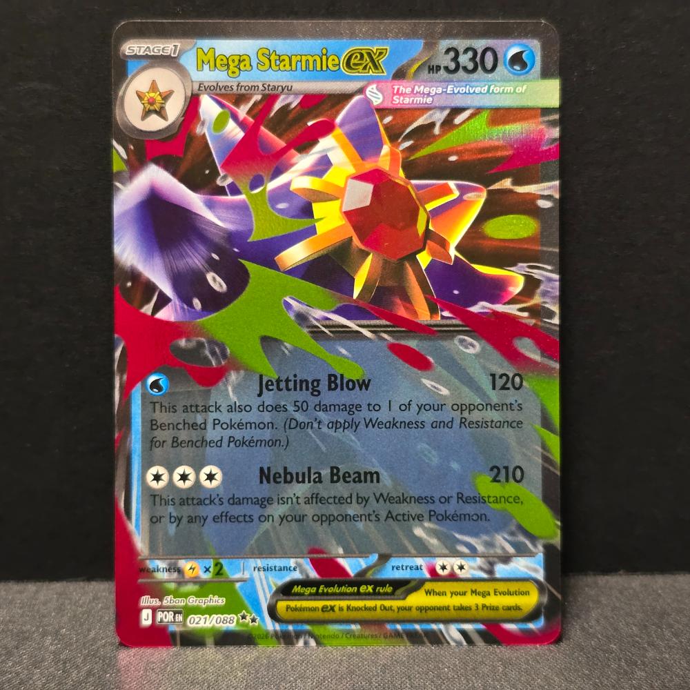 Perfect Order - 021/088 - Mega Starmie EX - Double Rare - English Pokémon TCG