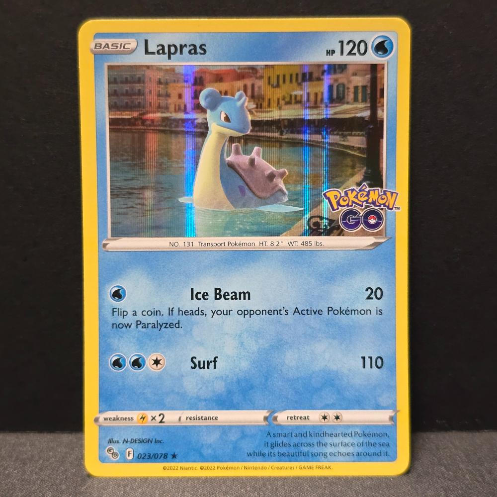 Pokemon Go - 023/078 - Lapras - [Stamped] Holo Rare [MP] – English Pokémon TCG