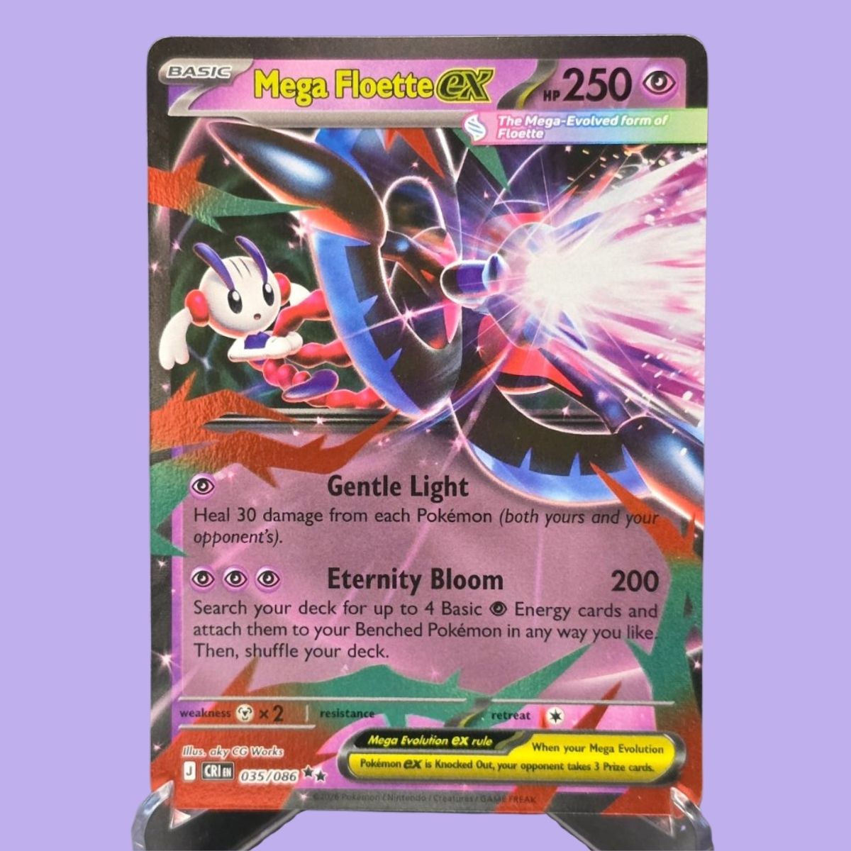 Chaos Rising - 035/086 - Mega Floette EX - Double Rare - English Pokémon TCG