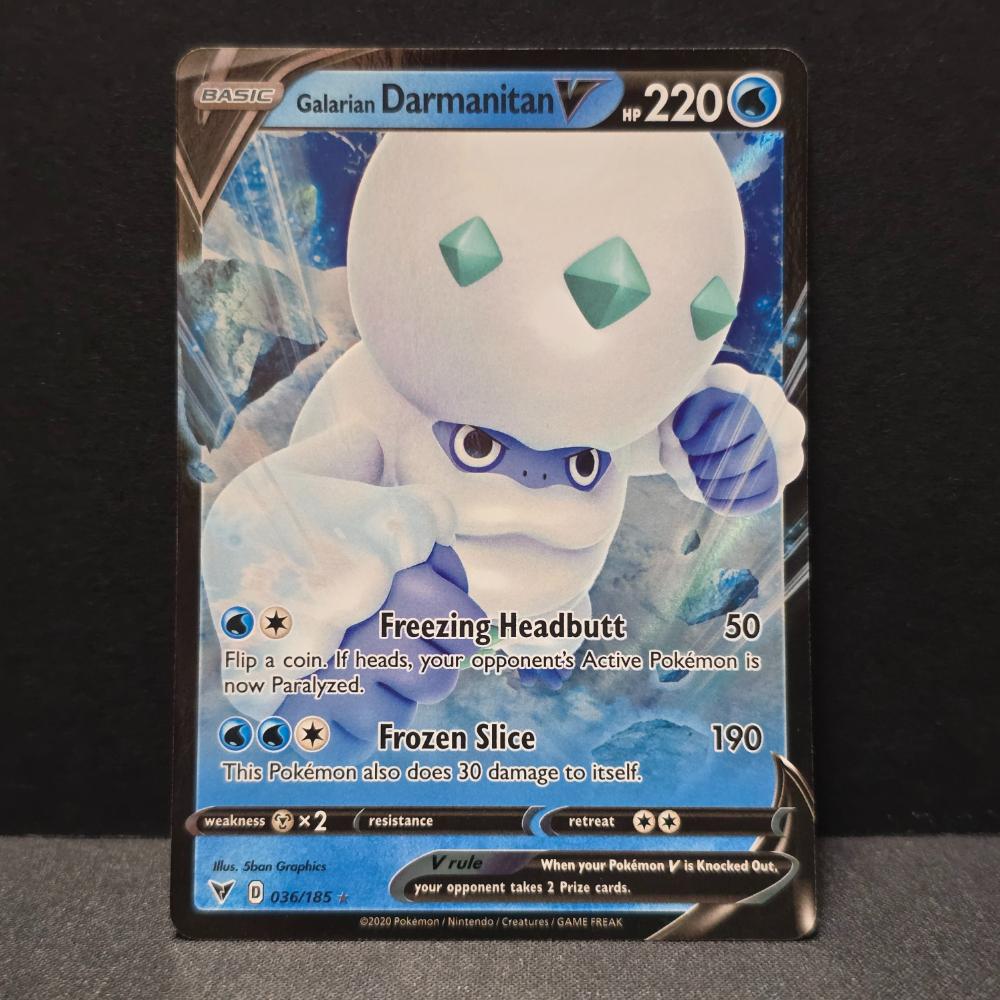 Vivid Voltage - 036/185 - Galarian Darmanitan V - Ultra Rare - English Pokémon TCG