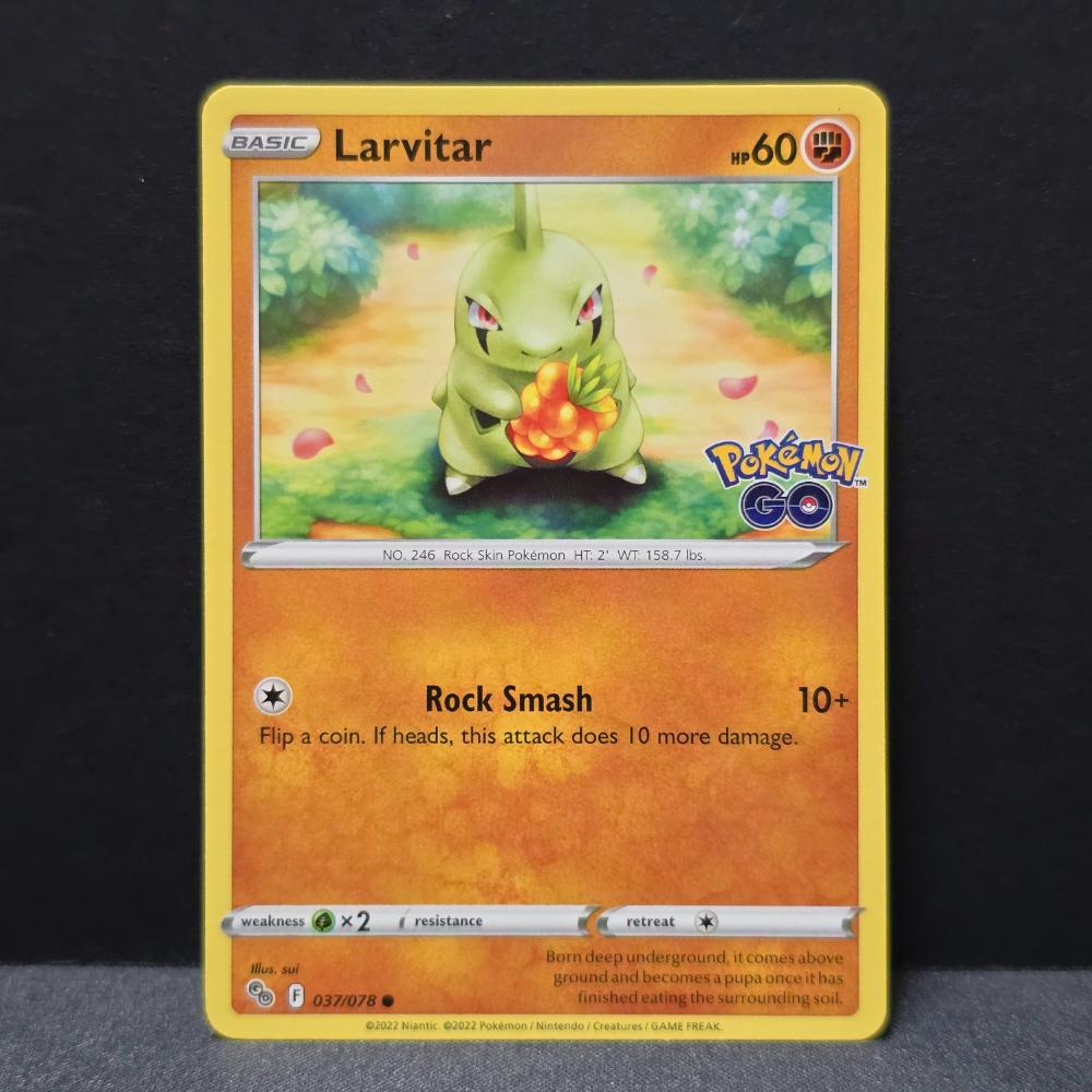 Pokemon Go - 037/078 - Larvitar - [Stamped] Common [LP] – English Pokémon TCG
