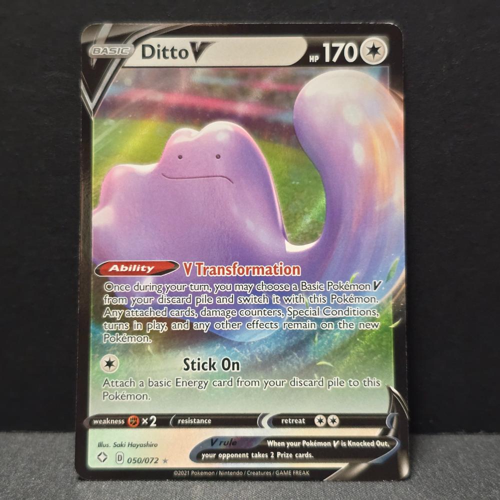 Shining Fates - 050/072 - Ditto V - Ultra Rare – English Pokémon TCG