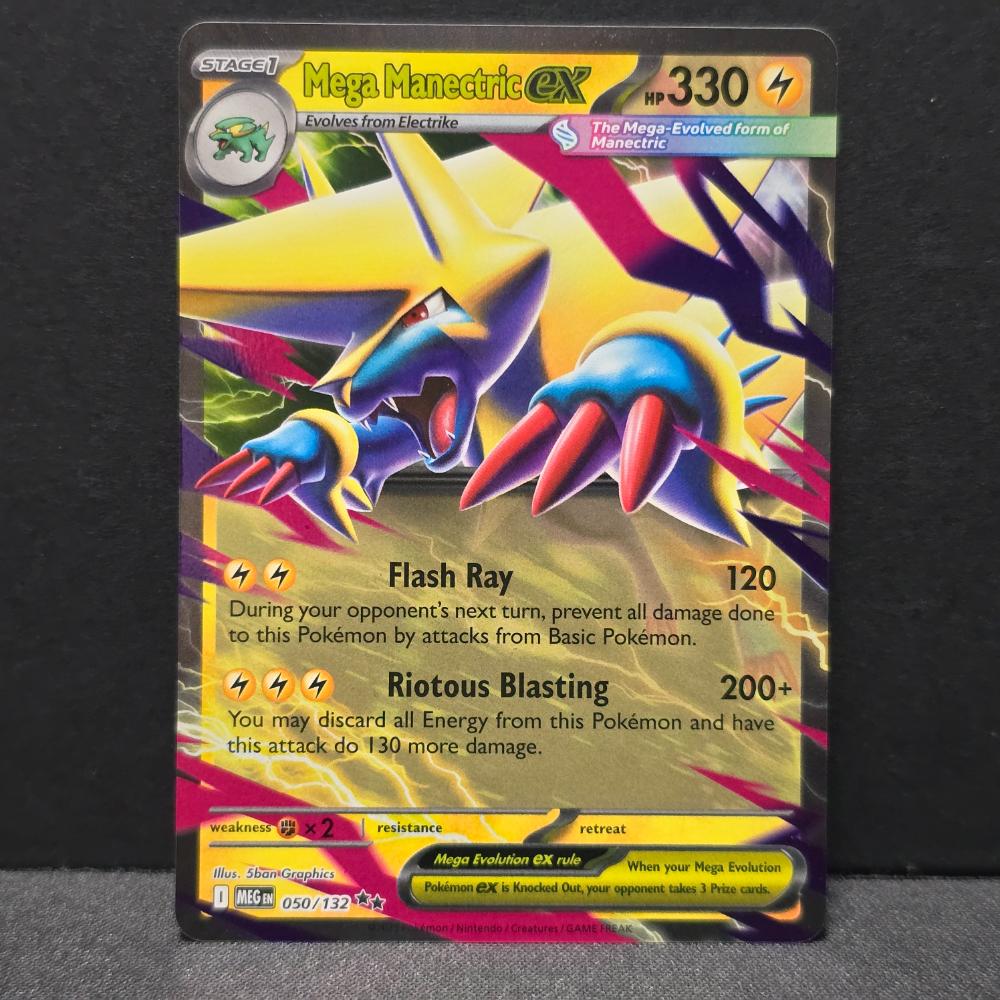Mega Evolution - 050/132 - Mega Manectric EX - Double Rare – English Pokémon TCG