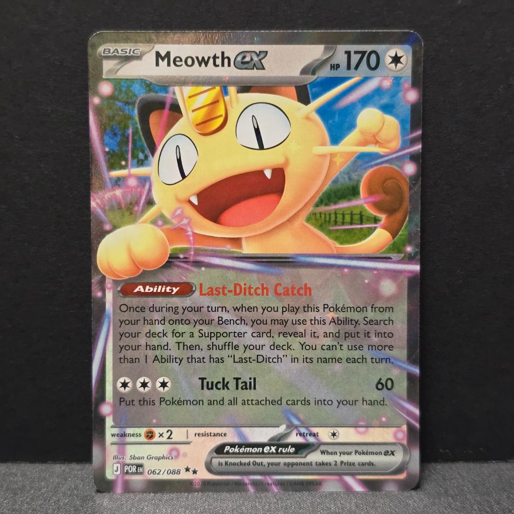 Perfect Order - 062/088 - Meowth EX - Double Rare - English Pokémon TCG