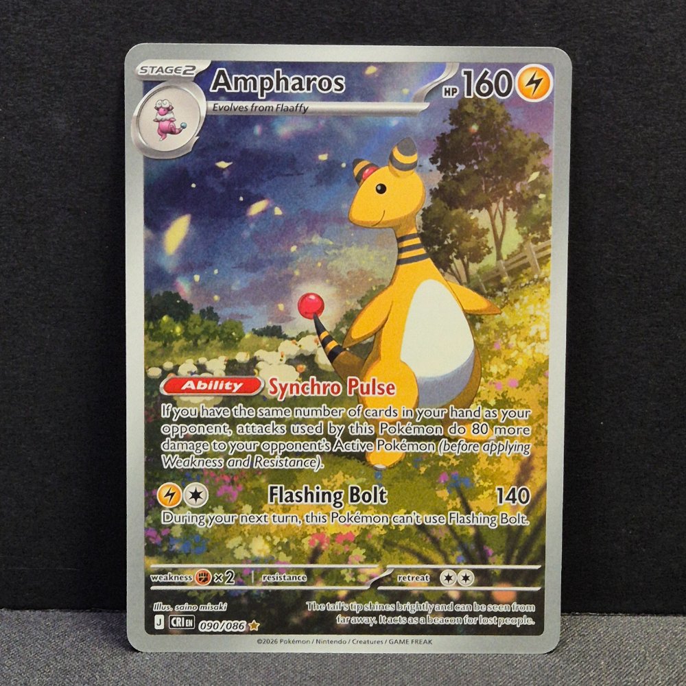 Chaos Rising - 090/086 - Ampharos - Illustration Rare - English Pokémon TCG