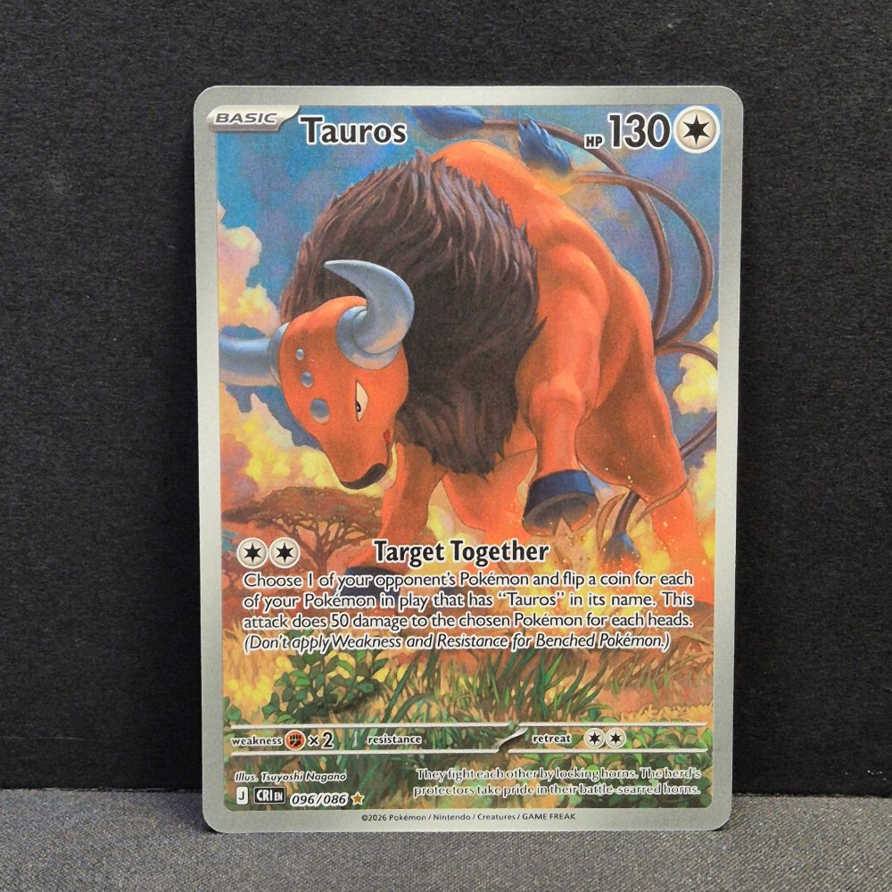 Chaos Rising - 096/086 - Tauros - Illustration Rare - English Pokémon TCG