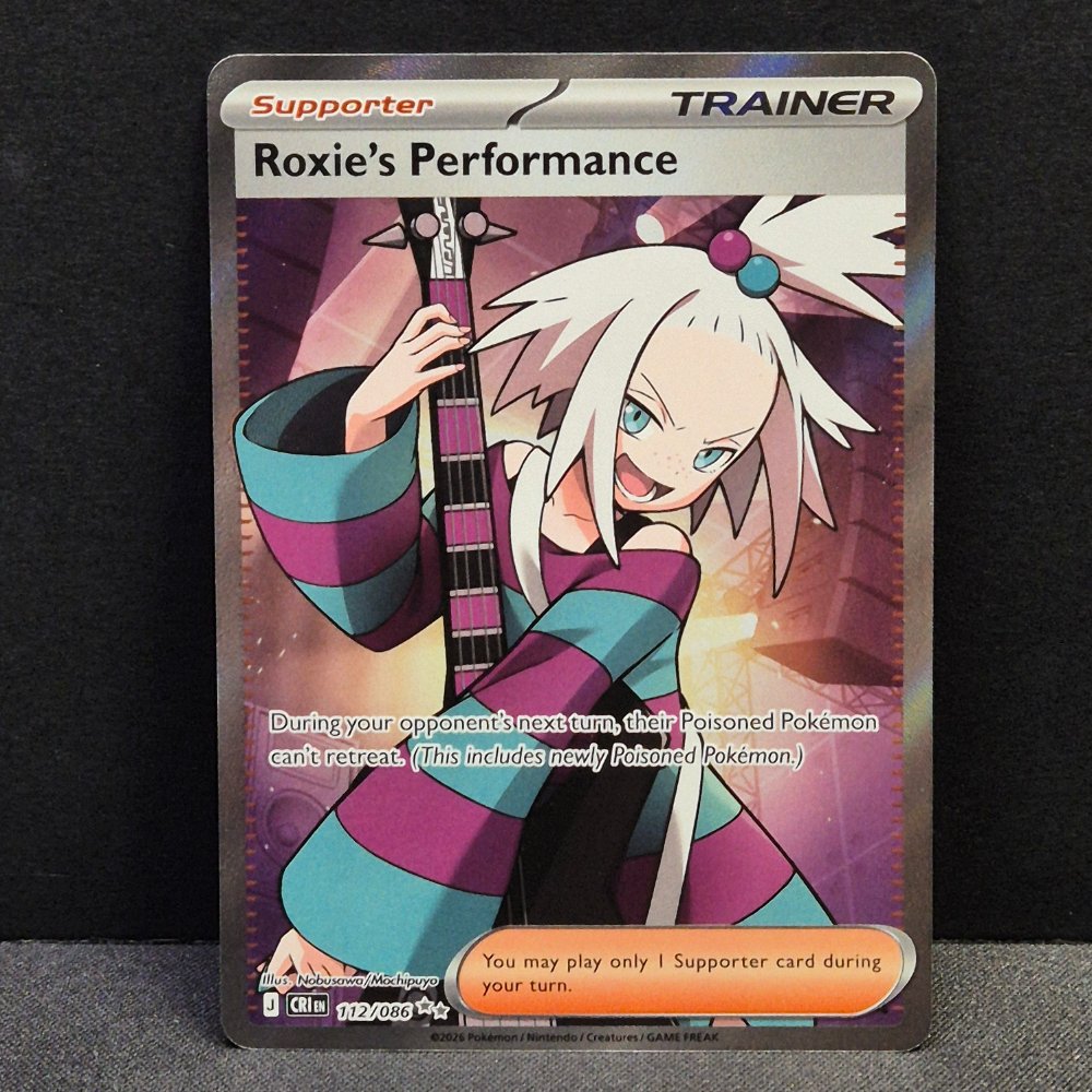Chaos Rising - 112/086 - Roxie's Performance - Ultra Rare - English Pokémon TCG