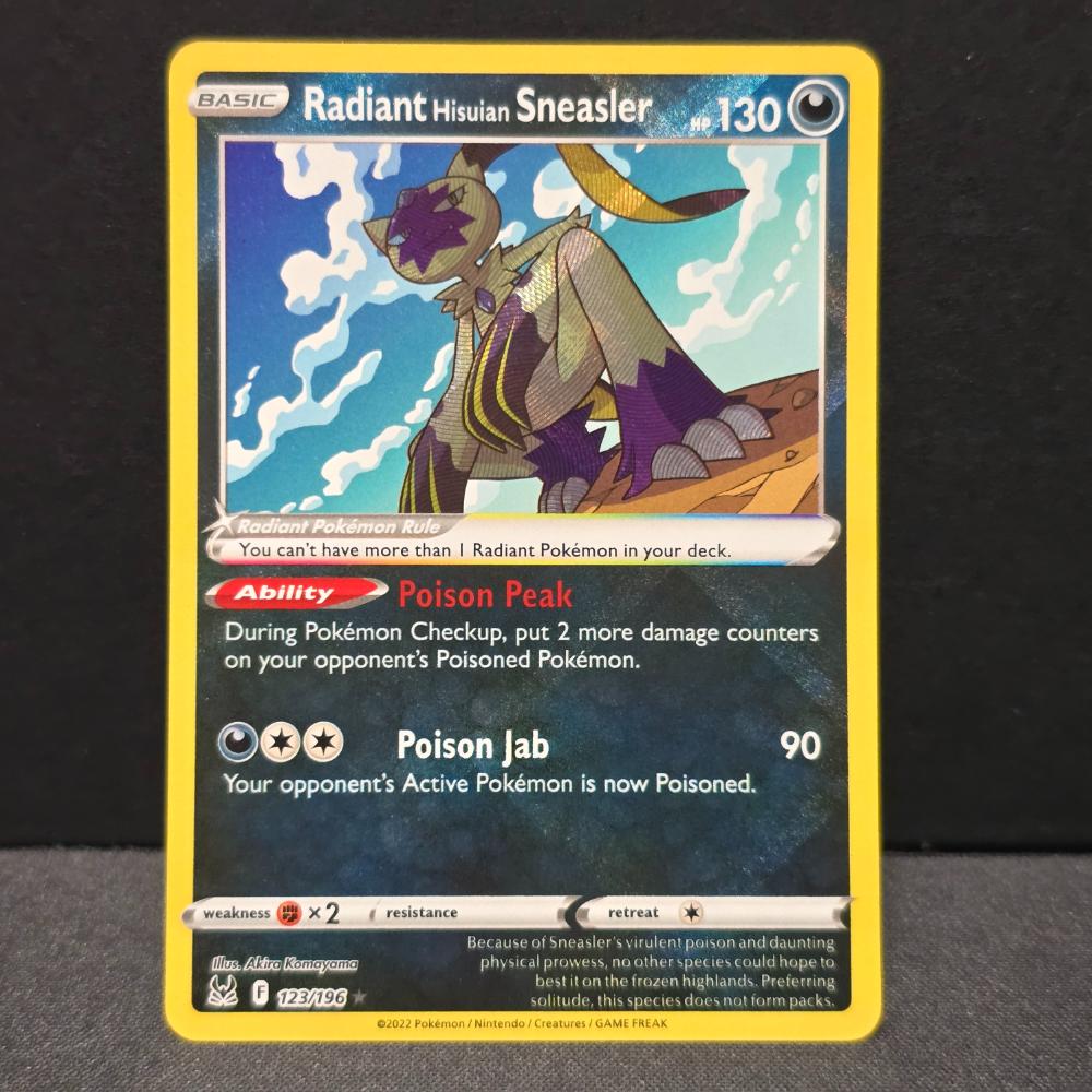 Lost Origin - 123/196 - Radiant Hisuian Sneasler - Radiant Rare - English Pokémon TCG