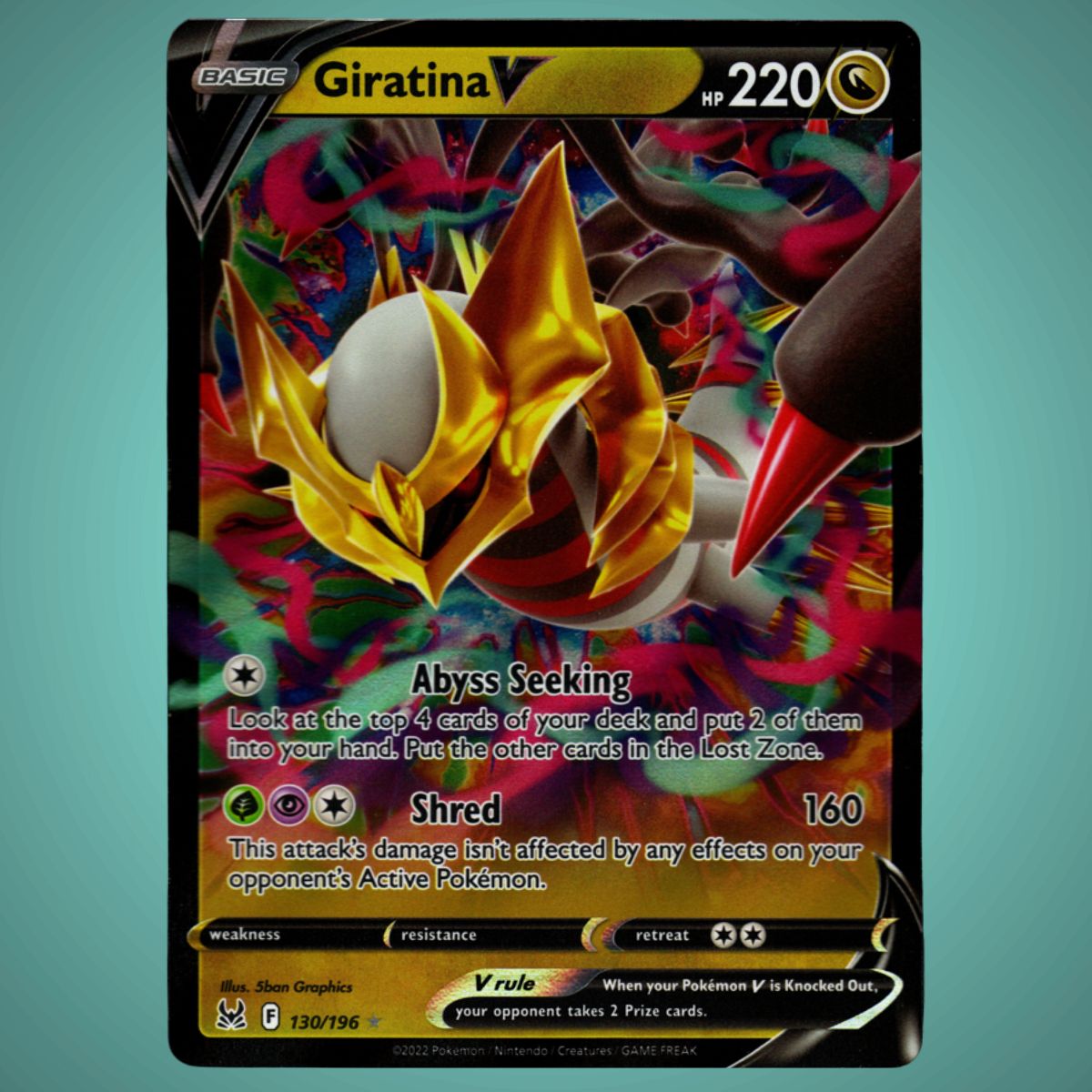 Lost Origins - 130/196 - Giratina V - Ultra Rare - English Pokémon TCG