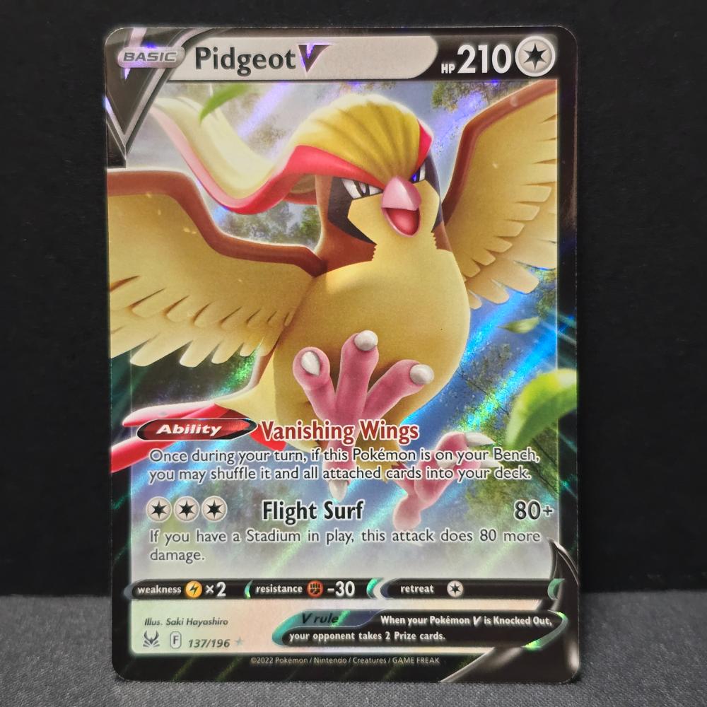 Lost Origin - 137/196 - Pidgeot V - Ultra Rare - English Pokémon TCG