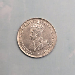 1911 Threepence Extremely Fine condition 92.5% Silver coin obverse