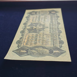 1927 One Pound Riddle Heathershaw Paper Banknote VF minor crinkling