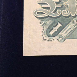 1927 One Pound Riddle Heathershaw Paper Banknote VF corner fold back