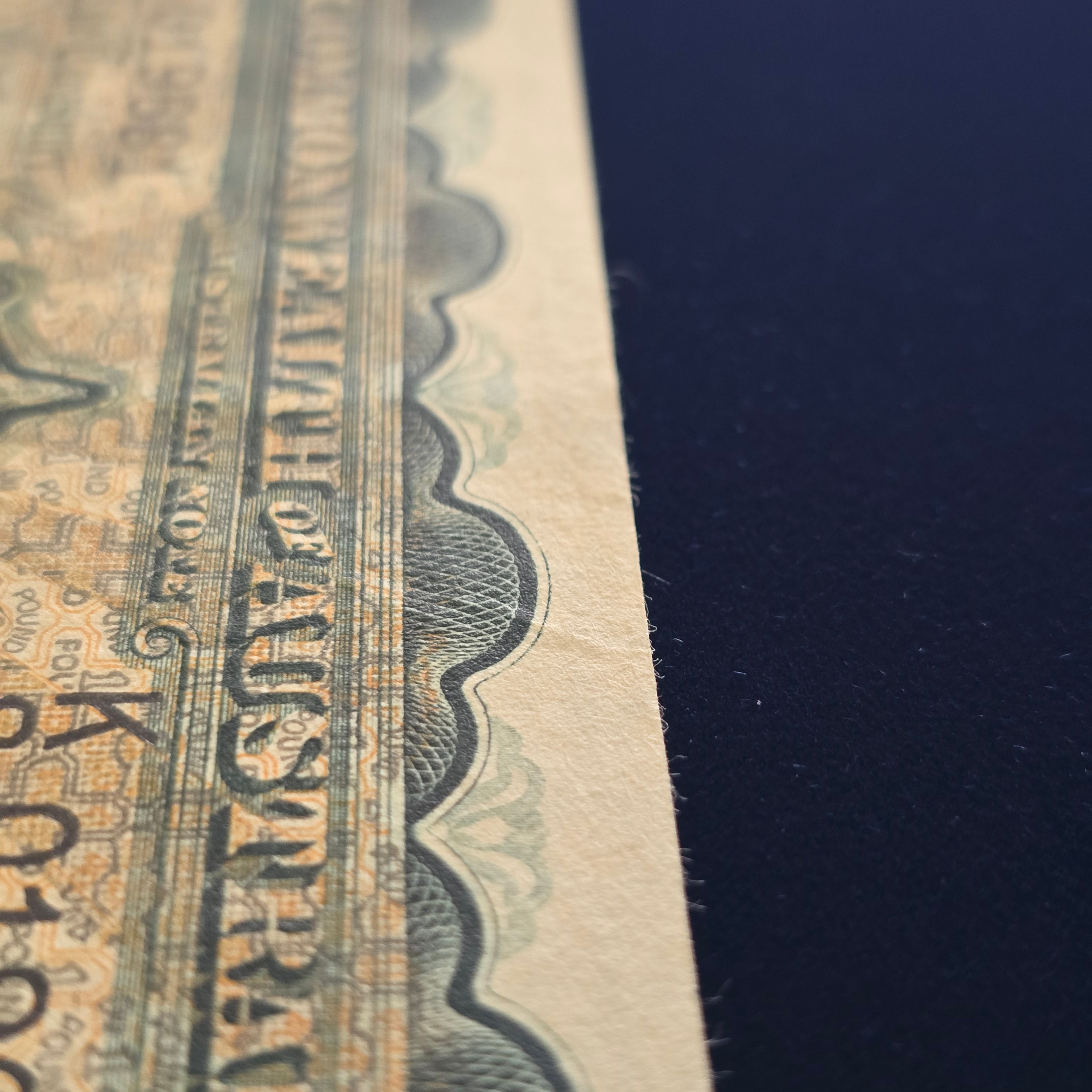 1927 One Pound Riddle Heathershaw Paper Banknote VF minor crease above 'AU' in AUSTRALIA front