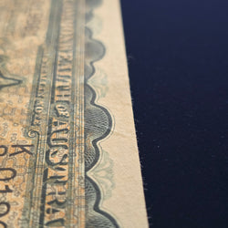 1927 One Pound Riddle Heathershaw Paper Banknote VF minor crease above 'AU' in AUSTRALIA front