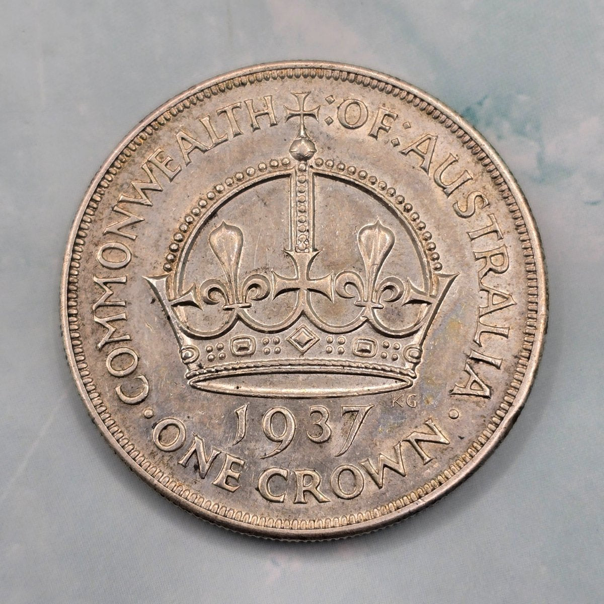 1937 Australian Silver Crown - A reverse