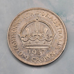 1937 Australian Silver Crown - A reverse