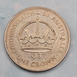1937 Australian Silver Crown - C reverse