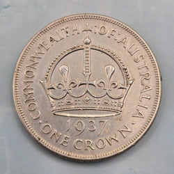 1937 Australian Silver Crown - D reverse