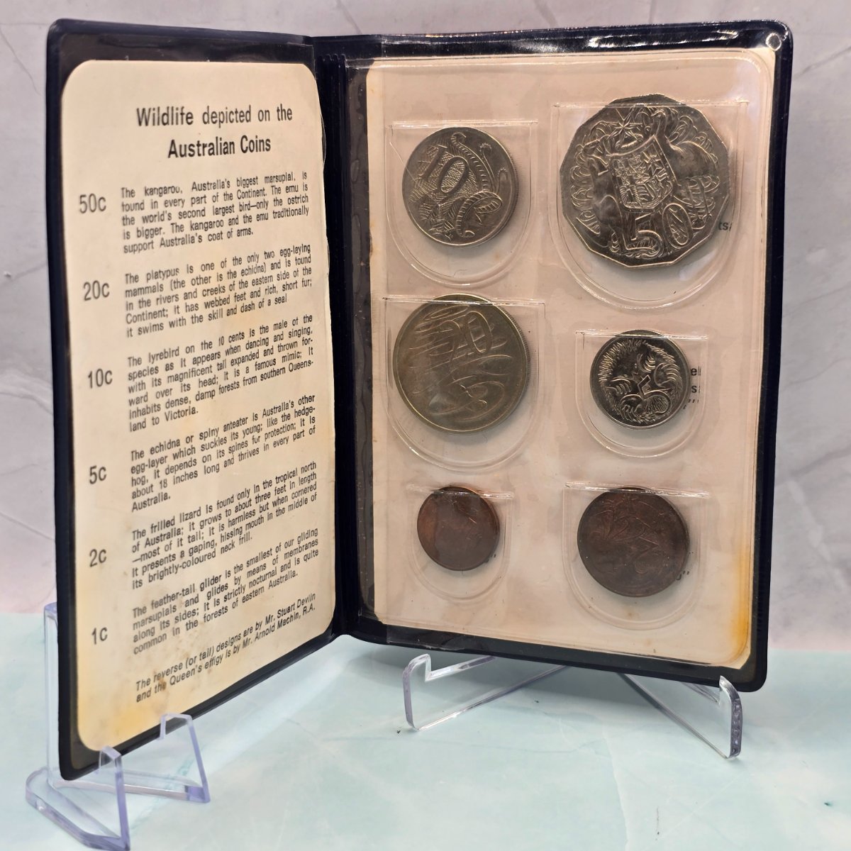 1969 Australian Six Coin Mint Set Blue Wallet | Imperfect Packaging