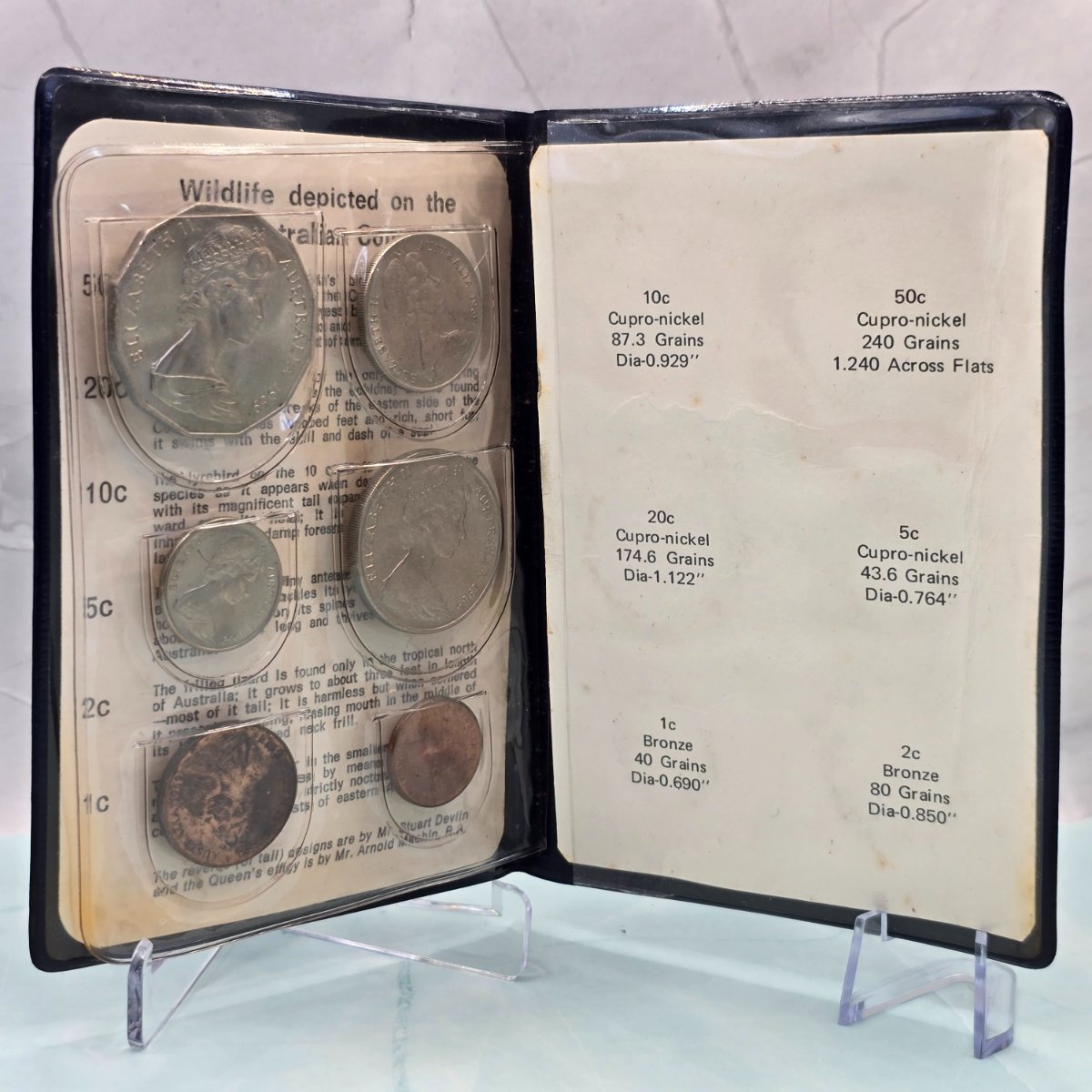1969 Australian Six Coin Mint Set Blue Wallet | Imperfect Packaging