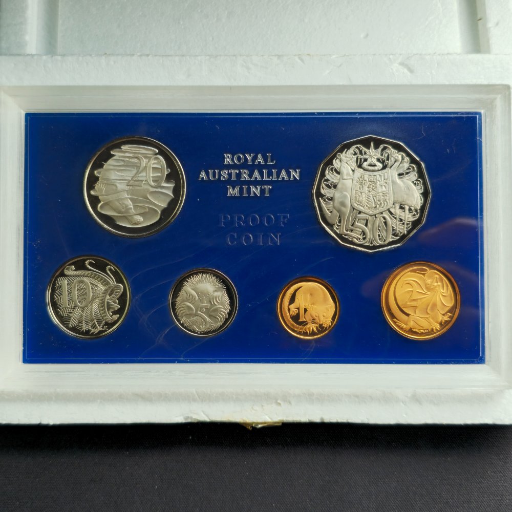 1969 Royal Australian Mint Six Coin Proof Set - with Foams, no Certificate