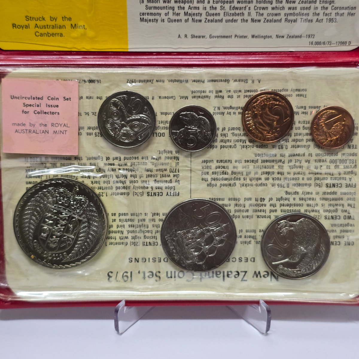 1973 New Zealand Ordinary Uncirculated Set