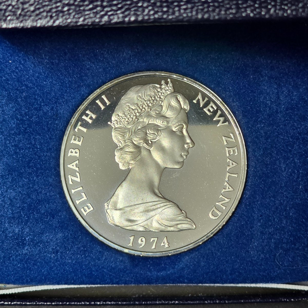 1974 New Zealand $1 Commonwealth Games Silver Proof