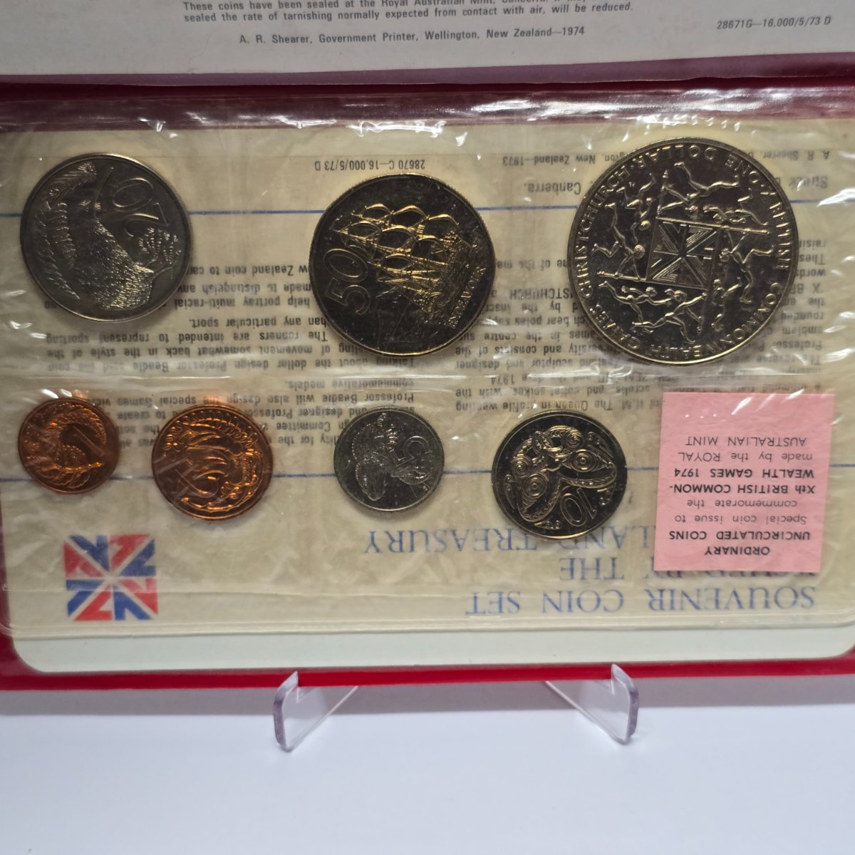 1974 New Zealand Ordinary Uncirculated Set