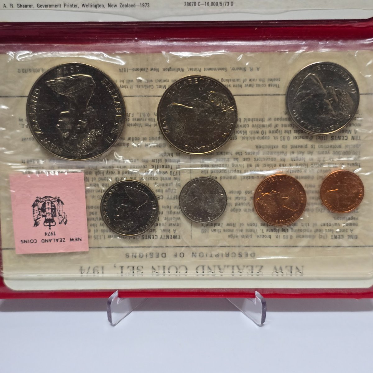 1974 New Zealand Ordinary Uncirculated Set