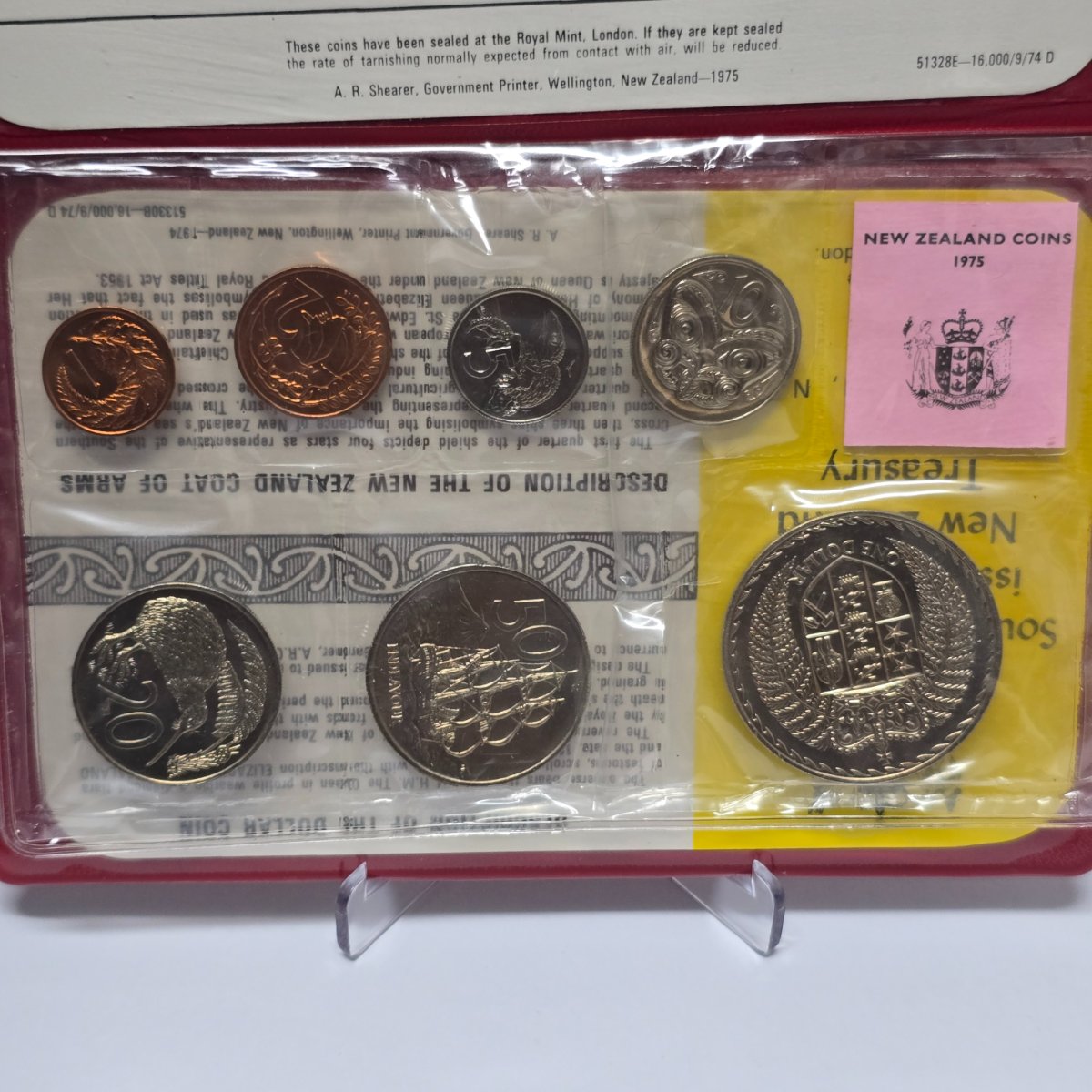 1975 New Zealand Ordinary Uncirculated Set