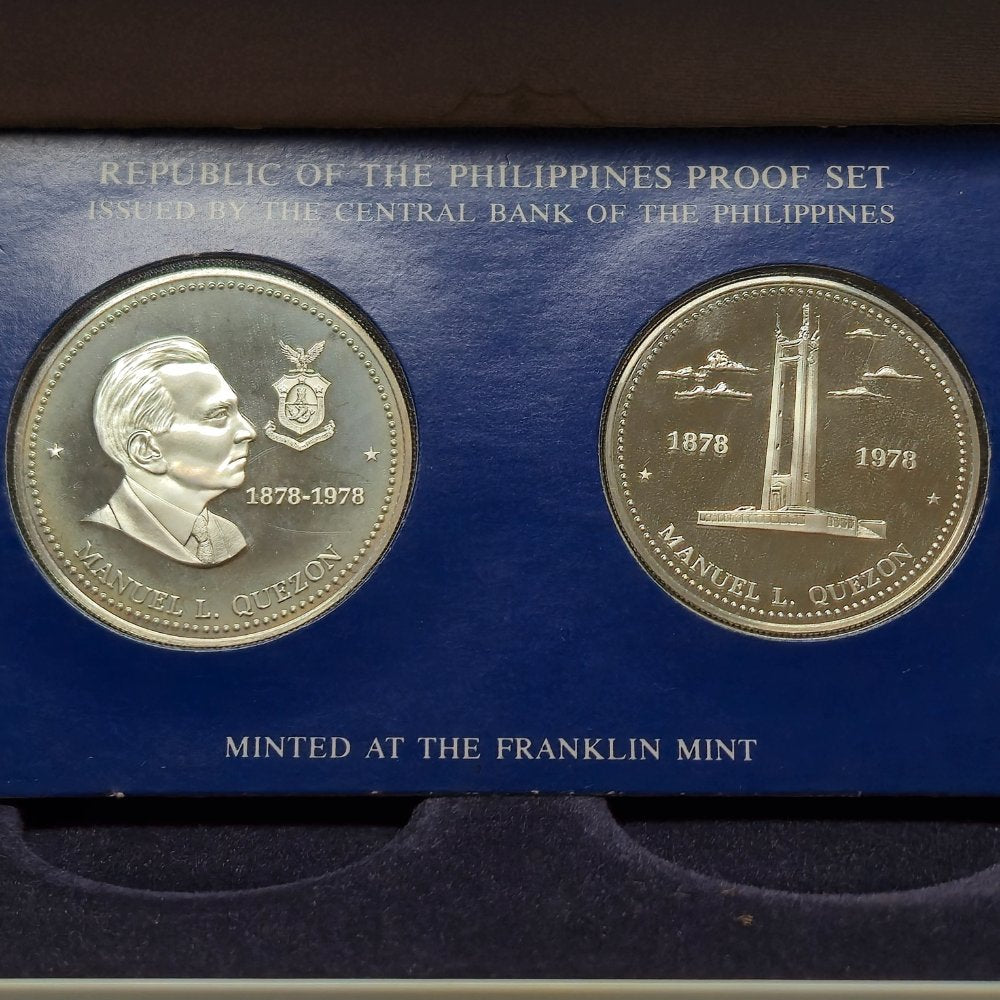1978 Coins of the Philippines 50 Piso & 25 Piso Two-Coin Silver Proof Set