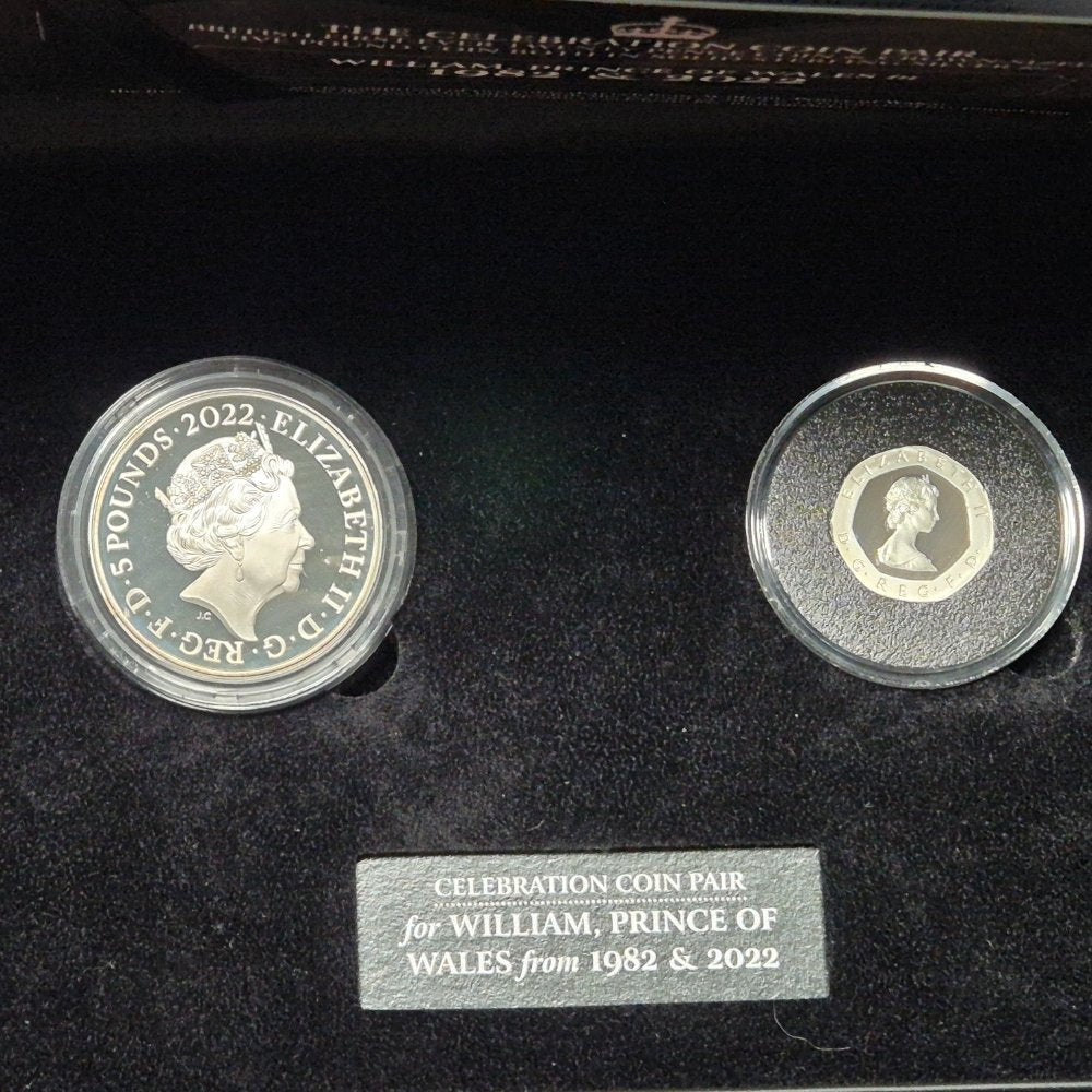 1982-2022 UK Prince William Celebration Coin Pair