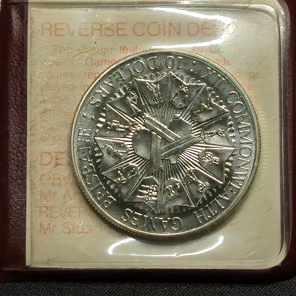 1982 $10 Brisbane Commonwealth Games XII Sterling Silver Uncirculated