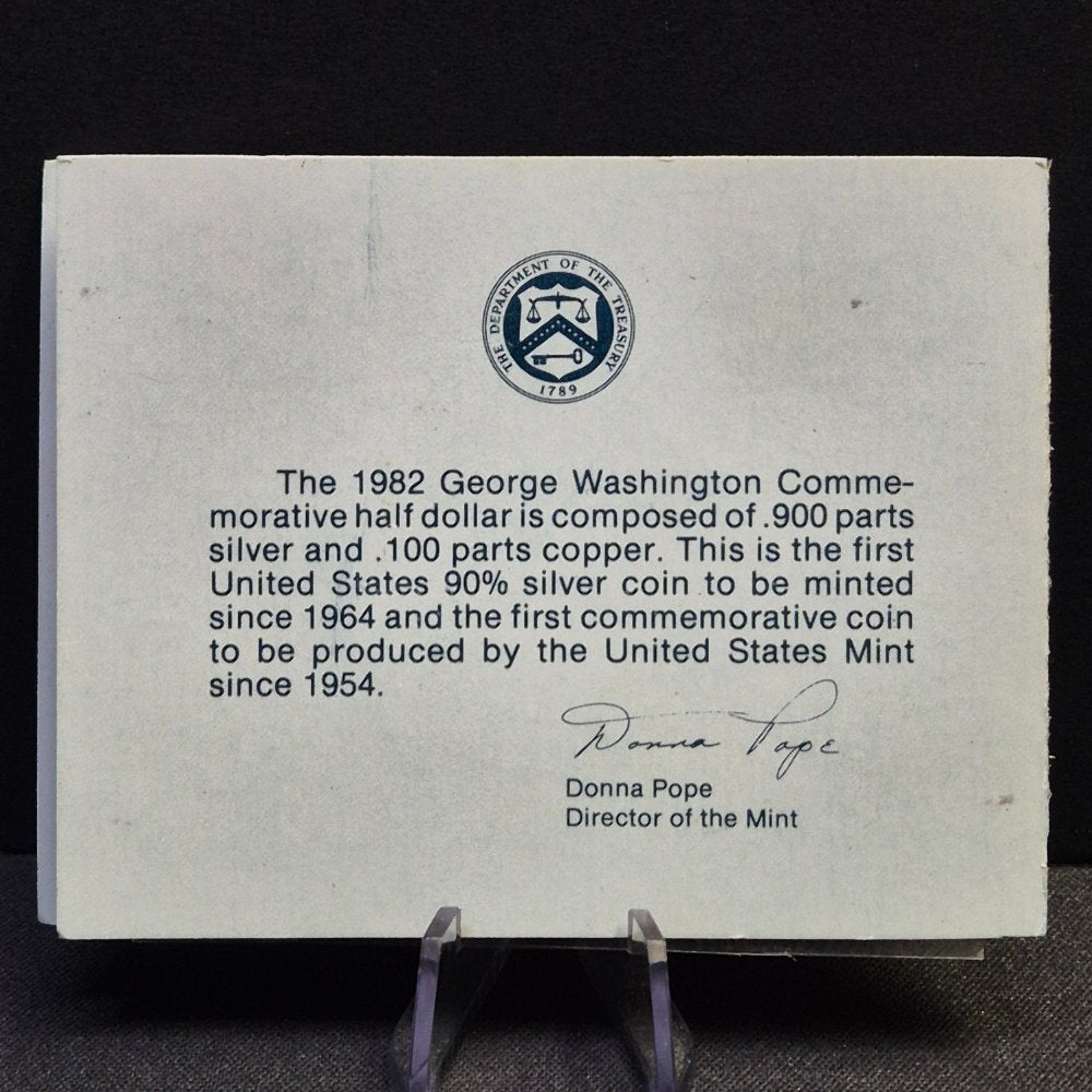 1982-D George Washington 250th Anniversary Silver Half Dollar – Brilliant Uncirculated
