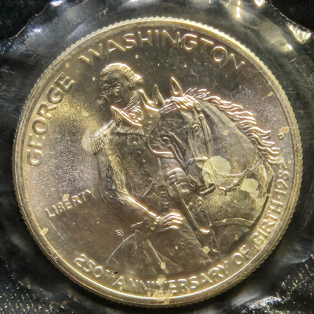 1982-D George Washington 250th Anniversary Silver Half Dollar – Brilliant Uncirculated