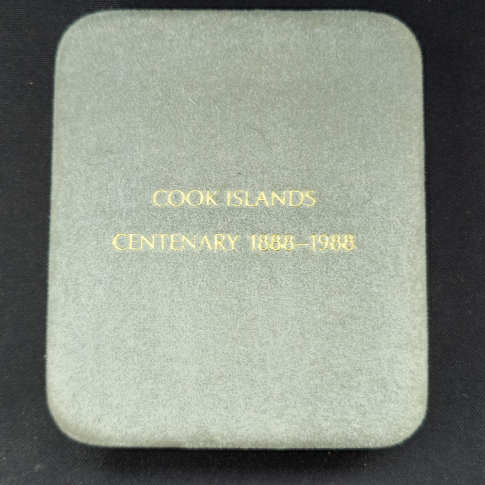 1988 $25 Cook Islands Centenary British Sovereignty Silver Proof Coin