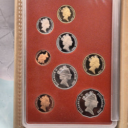 1988 Bicentennial Royal Australian Mint Eight Coin Proof Set with Commemorative Design $1 and 50c reverse - obverse coins