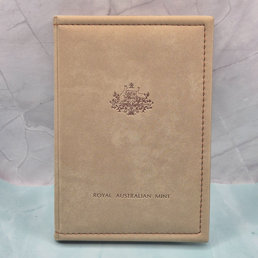 1988 Bicentennial Royal Australian Mint Eight Coin Proof Set with Commemorative Design $1 and 50c reverse - front of set