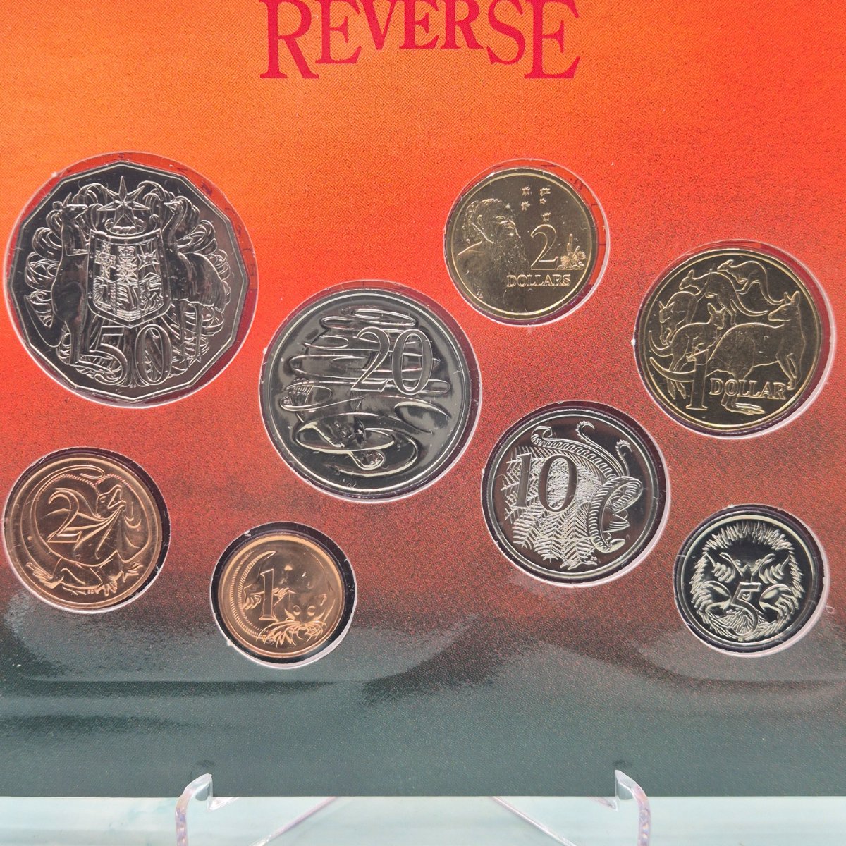 1989 Eight Coin Mint Set Uncirculated Year Set reverse