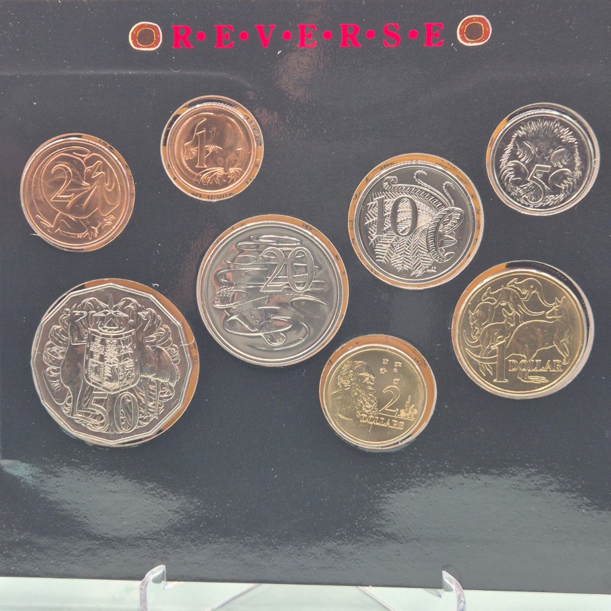 1990 Eight Coin Royal Australian Mint Set Uncirculated Year Set reverse
