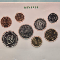 1991 25th Anniversary of Decimal Currency Eight Coin Royal Australian Mint Set Uncirculated Year Set reverse