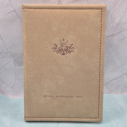 1991 Royal Australian Mint Eight Proof Coin Set commemorating 25 Years of Decimal Currency with Ram's Head 50cent design front of set