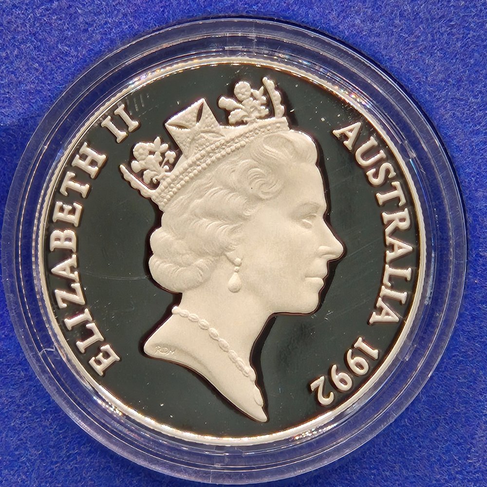 1992 $10 Birds of Australia Emperor Penguin Sterling Silver Piedfort